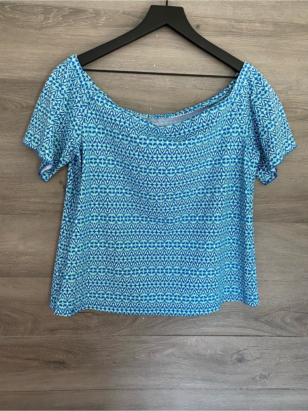 J. McLaughlin Off Shoulder Top Catalina Cloth